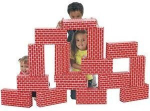 ImagiBricks Smart Monkey Set of 36 Red Giant Image Briks Blocks