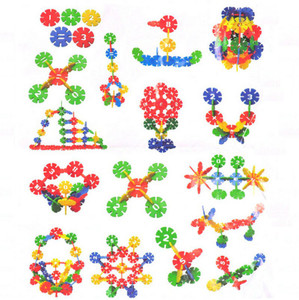 ShopMeFast Creative Plastic Snow Flower Building Blocks DIY Toys For Kids