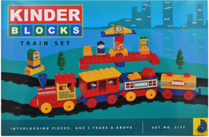 Kinder blocks train set outlet