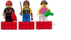 Lego City Female Mini Magnet Set 852948
