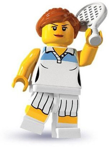 Lego Minis Series 3 Female Tennis Player Mini