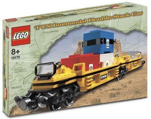Lego Ttx Intermodel Doublestack Car Train (10170)