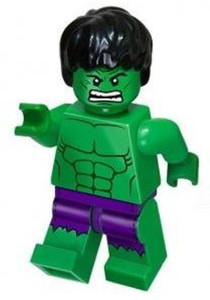 Lego Marvel Super Heroes Exclusive Mini Figure Hulk with Ripped Purple Pants Bagged
