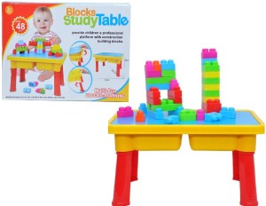 Building Mart Children’s Multi-Fun Block Building + Study Table