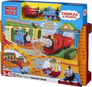 Mega Bloks All Aboard at Tidmouth Sheds Playset-67 pieces