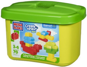 Mega Brands Mega Bloks Create 'N Play Junior 70Piece Endless Building