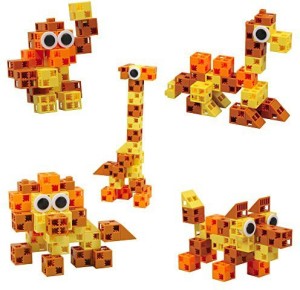Click-A-Brick Click-A-Brick Toys Animal Kingdom 30pc - Building Block Set - Best Educational Gift for Boys and Girls - Gear Kids Up for STEM Learning, Imagination, & Engineering Fun - Create Endless Combinations!