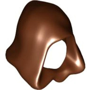 Lego NEW Lego Minifigure Hood Brown - Headgear Accessory