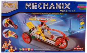 Wish Kart Mechanix Robotix 1 Extra Fun and Creativity Loaded for Boys and Girls (114 pieces)
