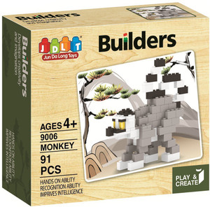Saffire Play and Create Monkey Builders Block Set - 91 Pieces