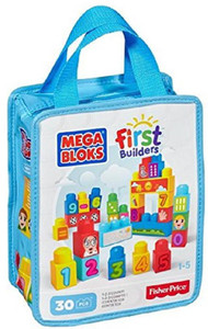 Mega Bloks FIRST BUILDERS 123 COUNT 30 PCS DCH37 FIRST