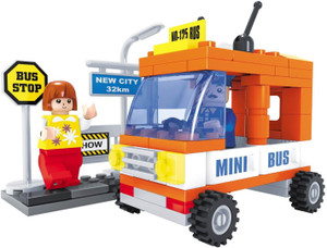 Fun Blox Cits Mini Bus Block Set (93Pcs)