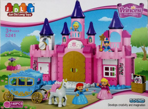 Jaibros Jdlt Princess Play and Create 140 Pcs Block Construction Set