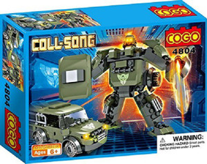 Saffire Coll Song Transformer Blocks - Mech Warrior and Jeep