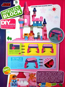 Jaibros Princess Castle with Table 76 Pcs. Blocks Set