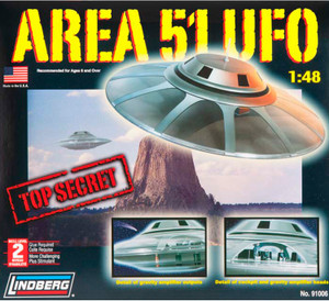 Lindberg USA 1/48 Scale Area 51 UFO
Plastic Model Kit