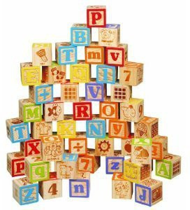 Maxim 45mm Wooden Abc Blocks, 40 Pieces