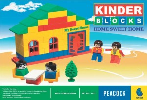 Peacock Kinder Block Sweet Home