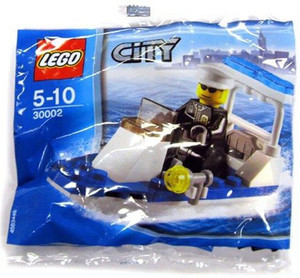 Lego City Police Boat 30Piece Construction 30002