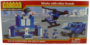 Best Lock Construction Police Headquarters Set 220 Piece Set
