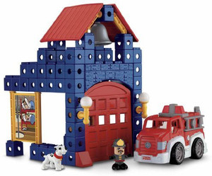 Fisher price fire station and engine playset hot sale