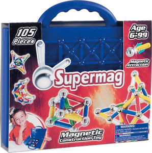 Plastwood Supermag Magnetic Construction Toy 105 Pcs