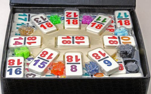 Deluxe Games and Puzzles Dominoes Double Mexican Train Set