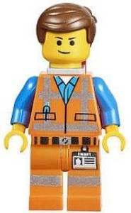LEGO the Movie LOOSE Mini Figure Emmet with Piece of Resistance