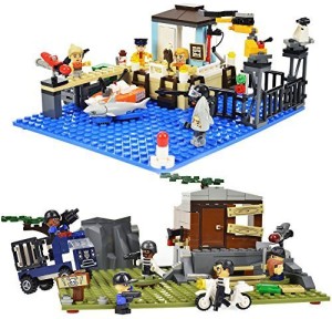 KRE-O CityVille KRE-O CityVille Invasion Value 2 Pack, Includes Marina Madness Set and Dr. Mayhem Hideout
