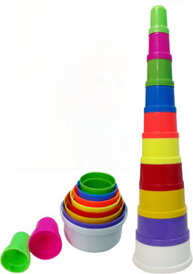 Wish Kart Children Educational Toy Building Blocks (Shapes and Colours) 10 PCS Set