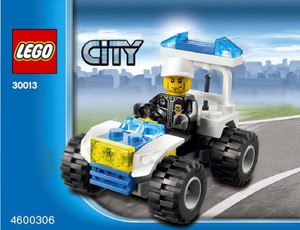 Lego City Mini Set 30013 Police City Quad Bagged