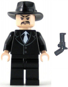 Lego Indiana Jones Minifig Shanghai Gangster Moustache