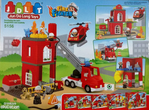 Jaibros Jdlt Fire Fighter Creative Education 85 Pcs Block Construction Set