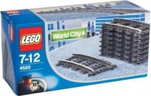 Lego World City 9V Curved Track