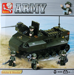 Army M38B6300 Sluban Armored Vehicle223 Piece Building Set