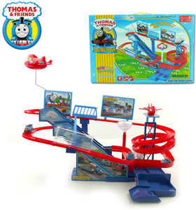 Powerpak Thomas & Friends Racing Track for Train with Music Sound Led Light Toy for Kids age 3+ (A333-79)