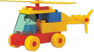 Peacock Kinder Blocks-Aeroplane and Helicopter Set
