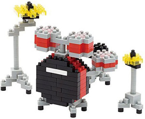 Kawada Nano 3D Puzzle Drum Set Building Kit