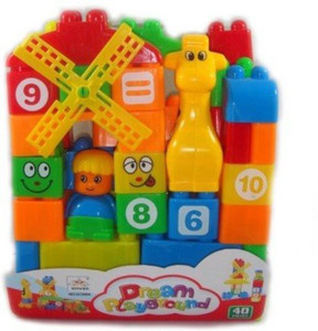 KTS khalsa toys and sales 35pcs. Building Blocks for kids (Multicolor)