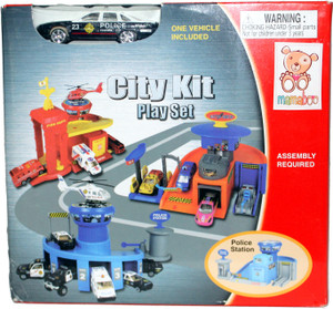 Mamaboo Street Machine City Kit Play Set Police Station