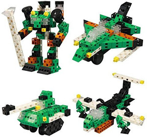 Click-A-Brick Click-A-Brick Toys Army Defenders 100pc - Building Block Set - Best Educational Gift for Boys and Girls - Gear Kids Up for STEM Learning, Imagination, & Engineering Fun - Create Endless Combinations!