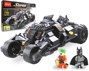 Emob 325 PCS Super Heroes DIY Bat Tank Block Set with 2 Minifigures and Brick Separator