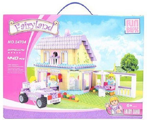 Fun Blox Fairyland Sweet Home Block Set - 440 Pieces