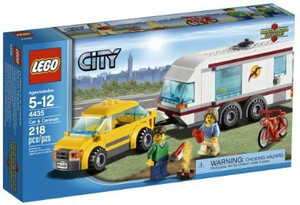 Lego City Town Car And Caravan 4435