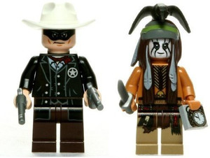 Lego The Lone Ranger & Tonto Minis (Western Cowboy'S & Indian'S)
