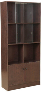 HomeTown Crony Bookshelf Large Engineered Wood Semi-Open Book Shelf
