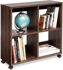 Debono Admire Book Rack on Castors Engineered Wood Open Book Shelf