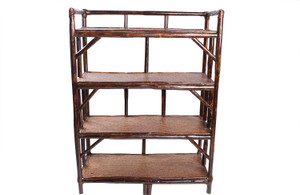 Novelty Cane Art Cane Open Book Shelf