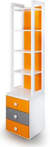 Alex Daisy Solo Engineered Wood Semi-Open Book Shelf