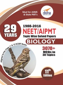 29 years neet/ aipmt topic wise solved papers biology (1988 - 2016) 11th edition(english, paperback, disha experts)